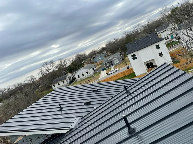 Standing seam metal roof panels with vents for Skylight Repair in Lansdale